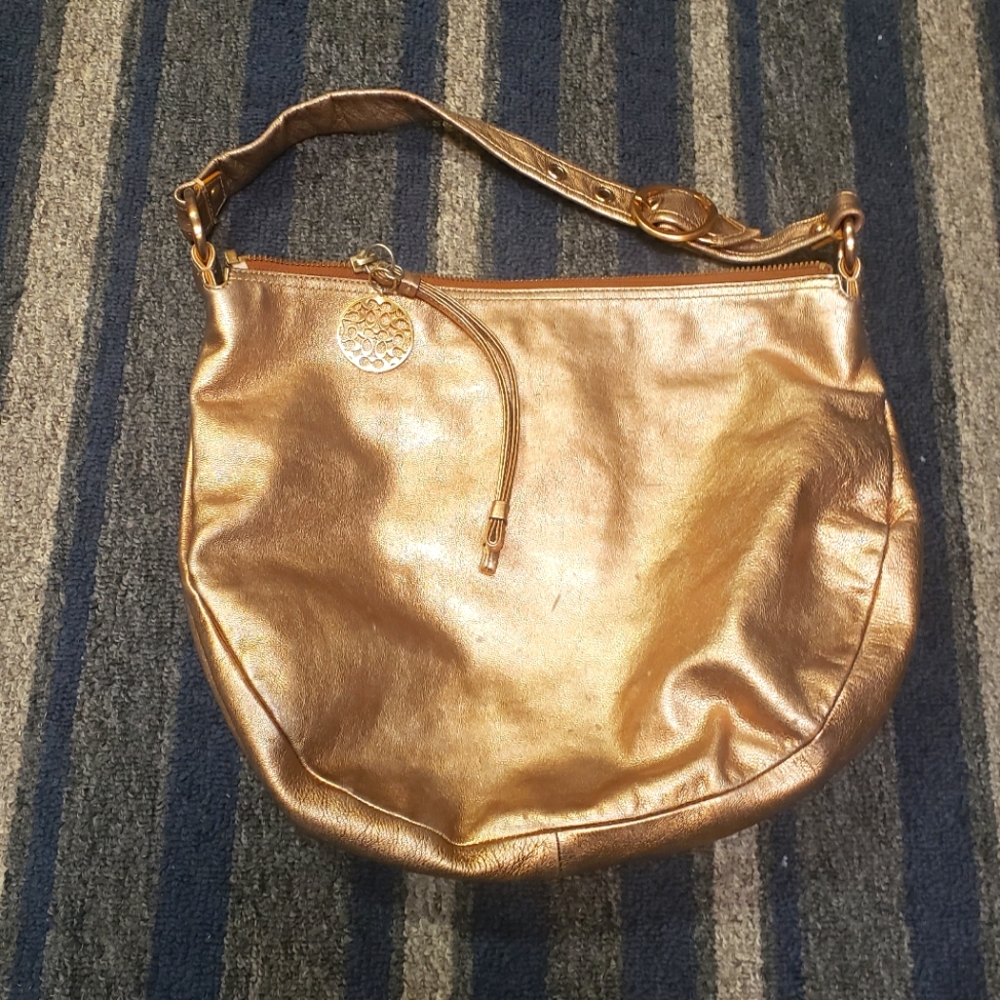 Coach golden midsize purse